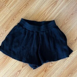 Mod Ref black waffle lounge shorts. Size Small